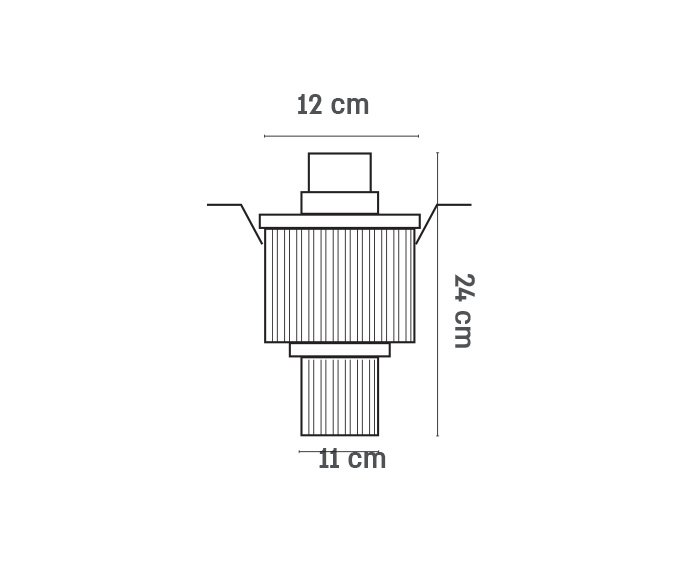 שרטוט של מקרן עילי