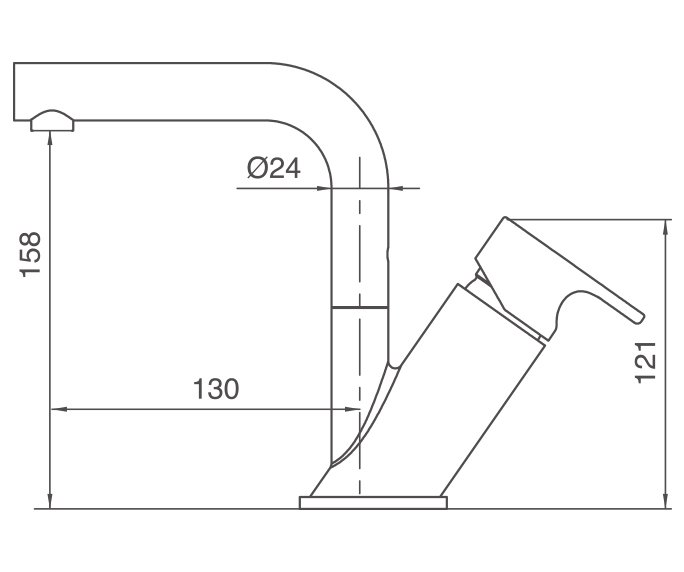 שרטוט של גל‭ ‬ברז‭ ‬רחצה‭,‬ Wave 305142
